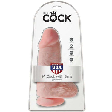 Dildo Realistico King Cock 22 cm con Base a Ventosa e Dettagli Artigianali